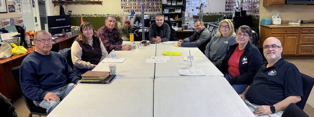 MAP Board members gathered around the table